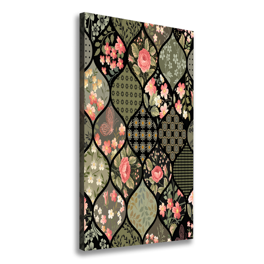 Picture canvas print Floral pattern