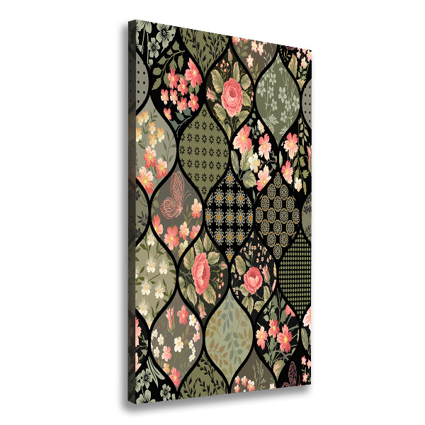 Picture canvas print Floral pattern