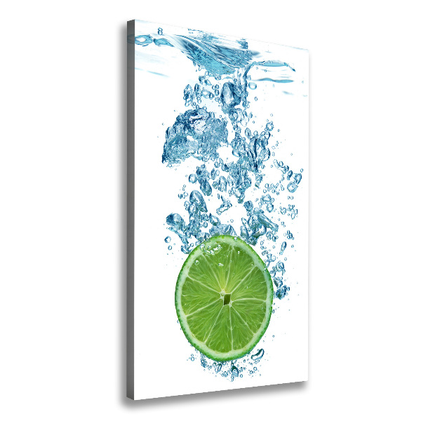 Large canvas wall art Lime underwater