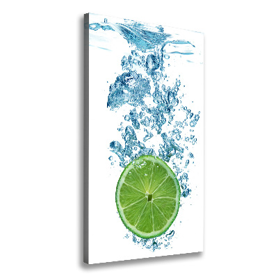 Large canvas wall art Lime underwater