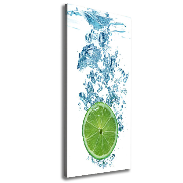 Large canvas wall art Lime underwater