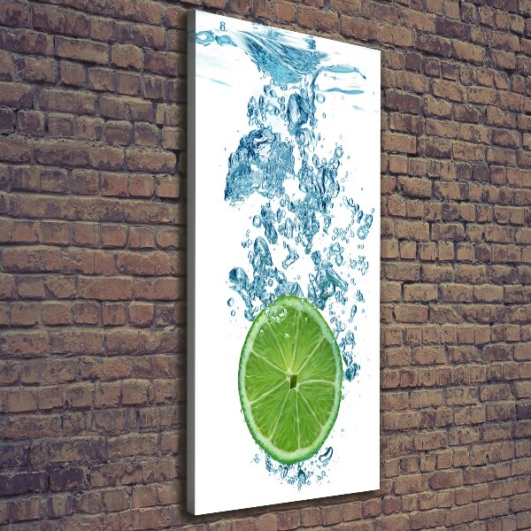 Large canvas wall art Lime underwater