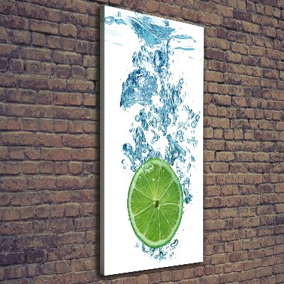 Large canvas wall art Lime underwater