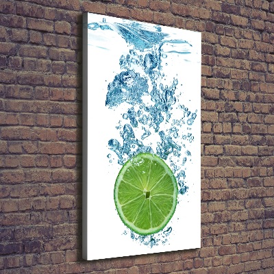 Large canvas wall art Lime underwater