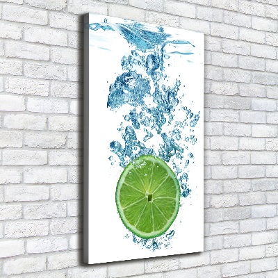 Large canvas wall art Lime underwater