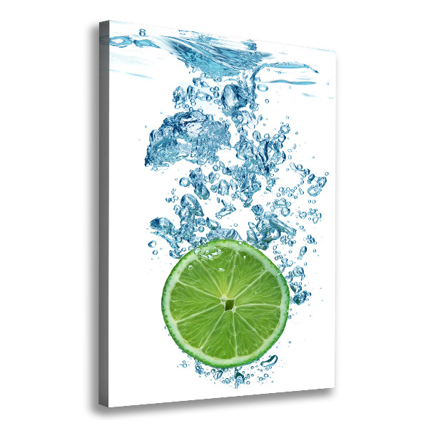 Large canvas wall art Lime underwater