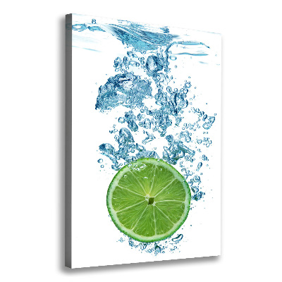 Large canvas wall art Lime underwater