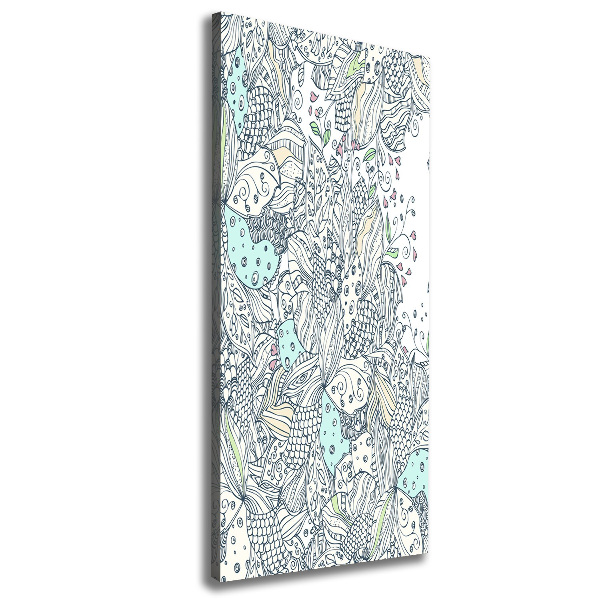 Picture canvas print Floral pattern