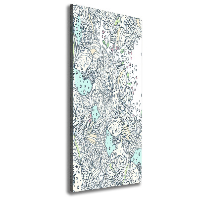 Picture canvas print Floral pattern