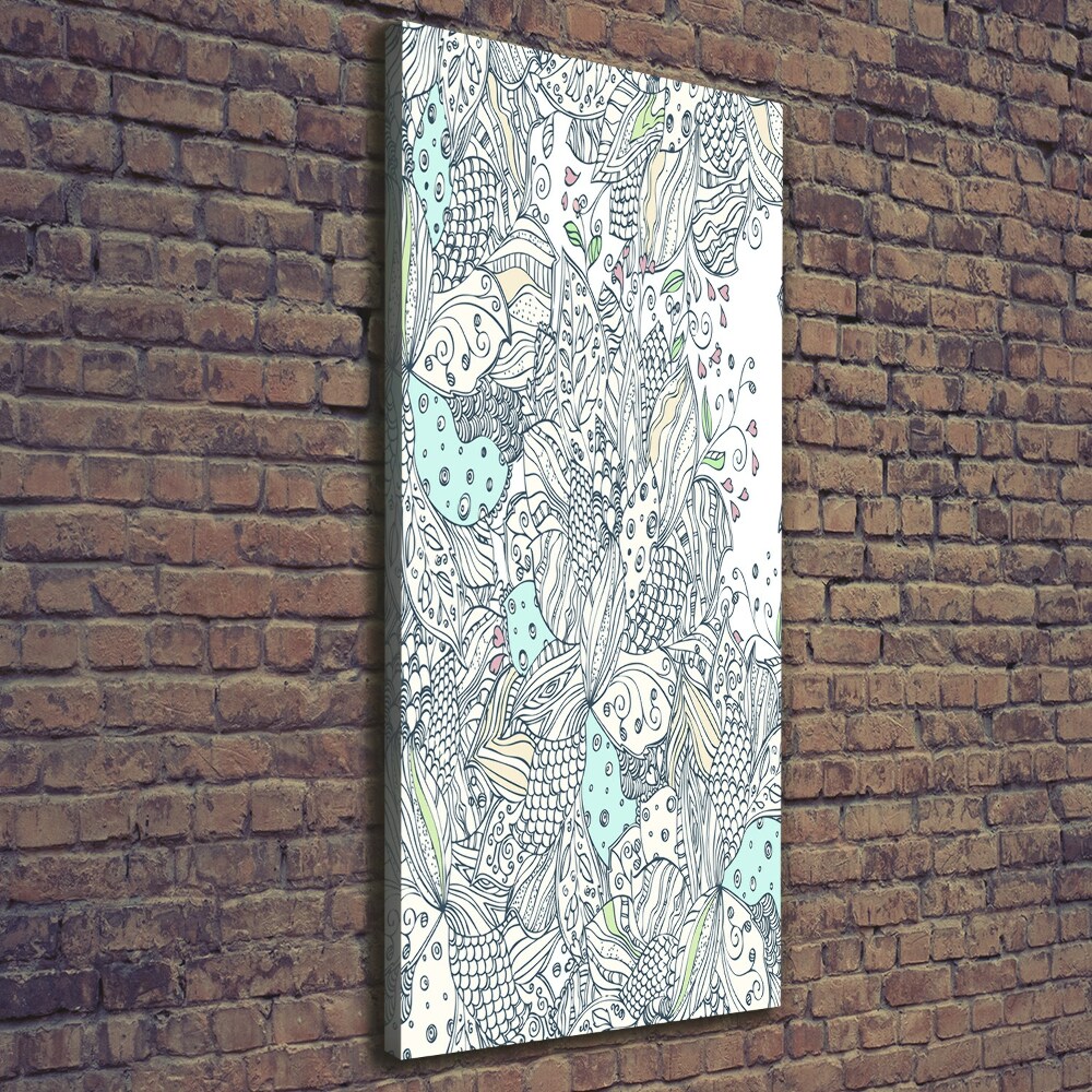 Picture canvas print Floral pattern