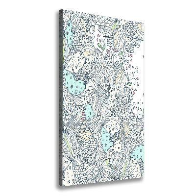 Picture canvas print Floral pattern