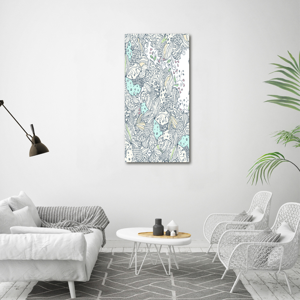 Picture canvas print Floral pattern