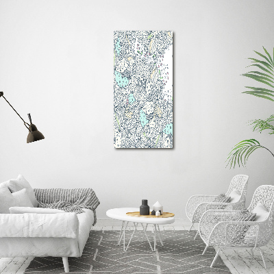 Picture canvas print Floral pattern