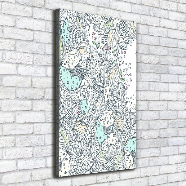 Picture canvas print Floral pattern