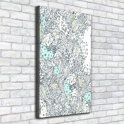 Picture canvas print Floral pattern