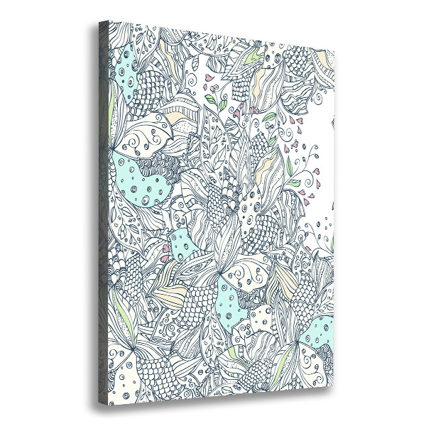 Picture canvas print Floral pattern