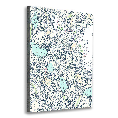 Picture canvas print Floral pattern