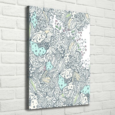 Picture canvas print Floral pattern