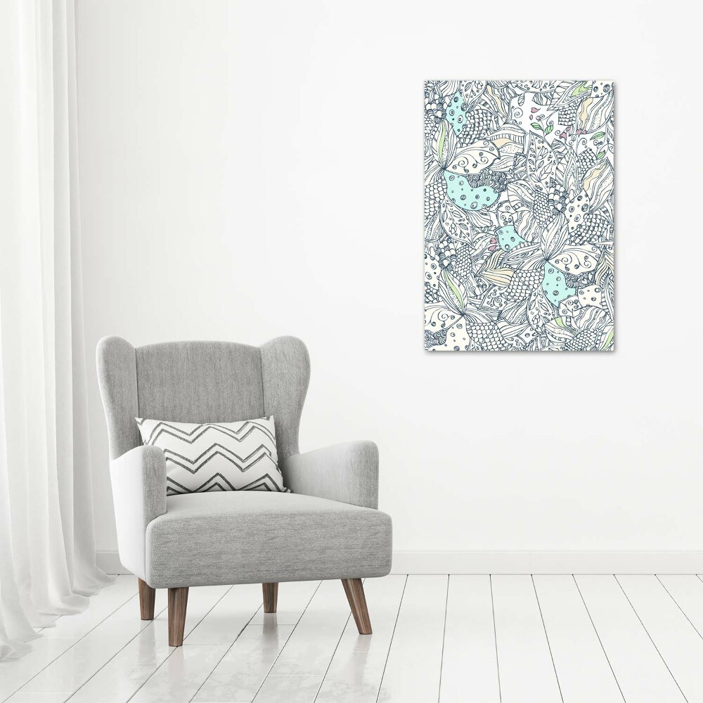 Picture canvas print Floral pattern