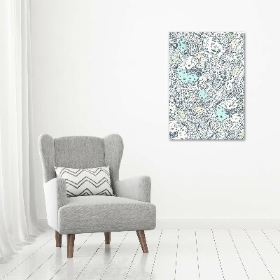 Picture canvas print Floral pattern