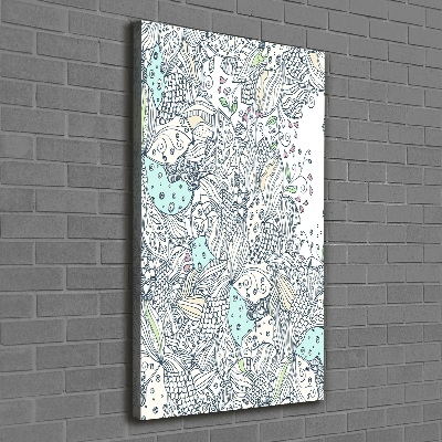 Picture canvas print Floral pattern