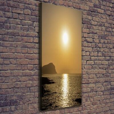 Picture canvas print Sunset sea