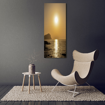 Picture canvas print Sunset sea