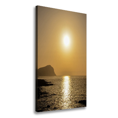 Picture canvas print Sunset sea