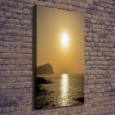 Picture canvas print Sunset sea