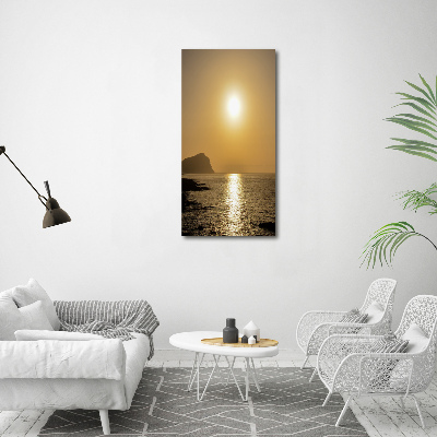 Picture canvas print Sunset sea