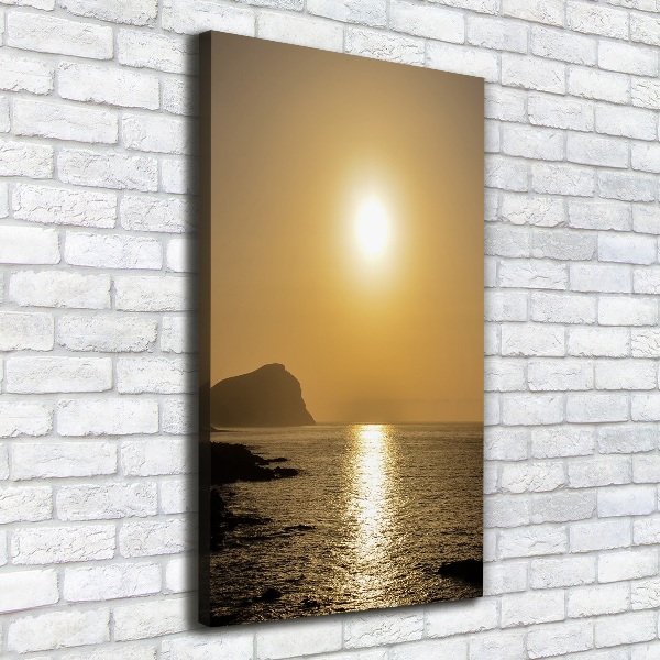 Picture canvas print Sunset sea