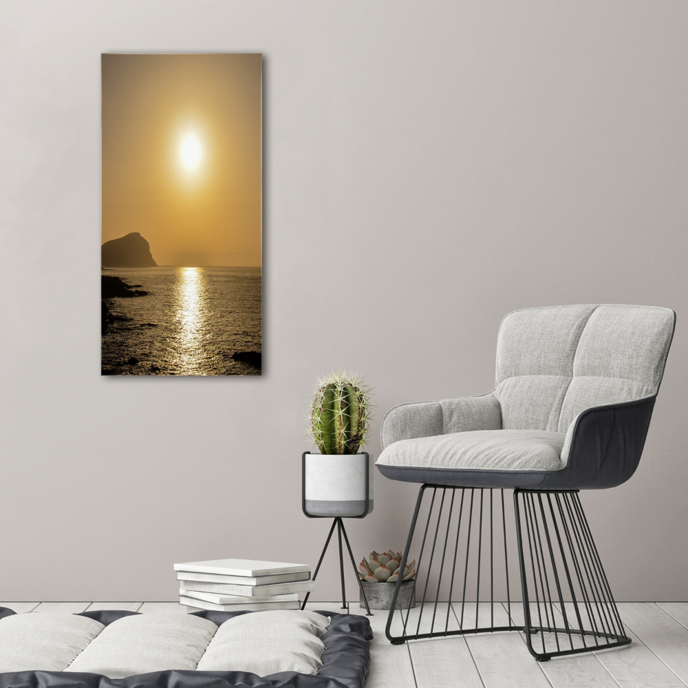 Picture canvas print Sunset sea