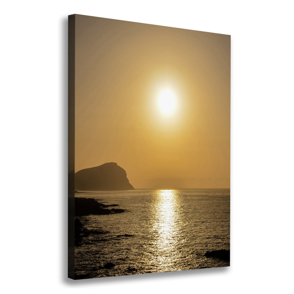 Picture canvas print Sunset sea