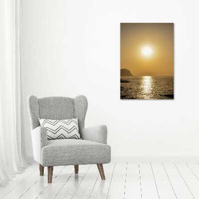 Picture canvas print Sunset sea