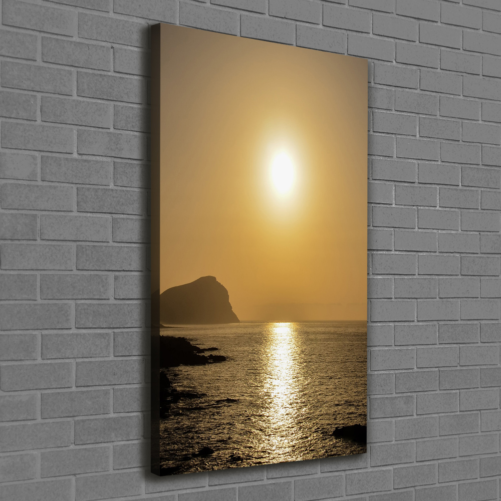 Picture canvas print Sunset sea