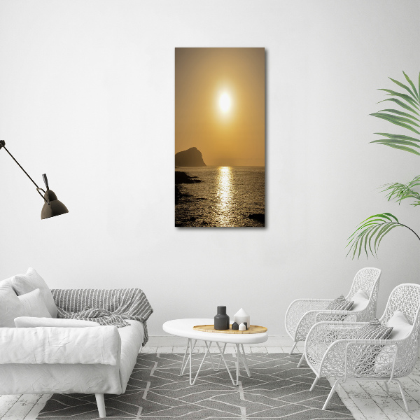 Picture canvas print Sunset sea