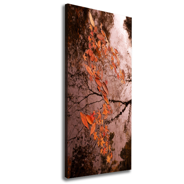 Wall art canvas large Autumn leaves