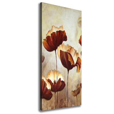 Canvas wall art Field poppies