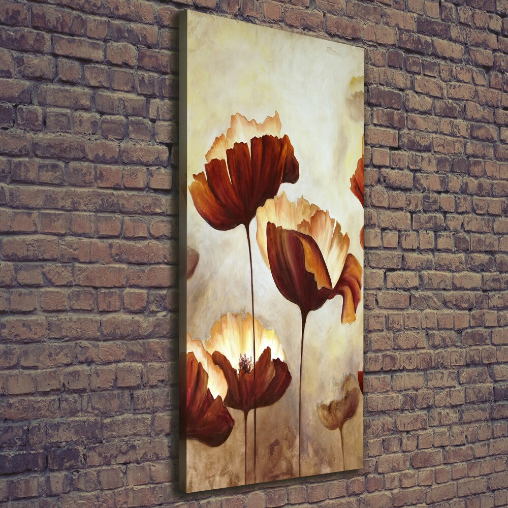 Canvas wall art Field poppies