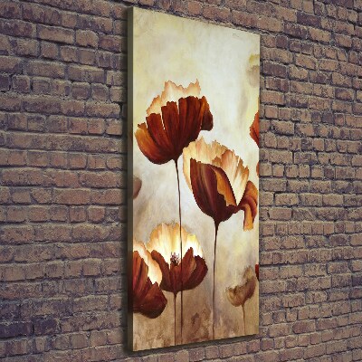 Canvas wall art Field poppies