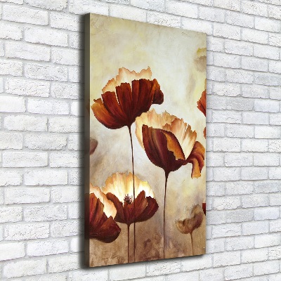 Canvas wall art Field poppies