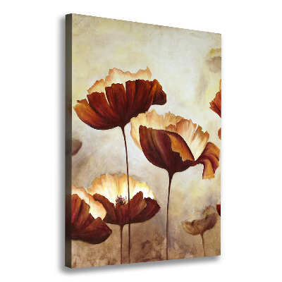 Canvas wall art Field poppies