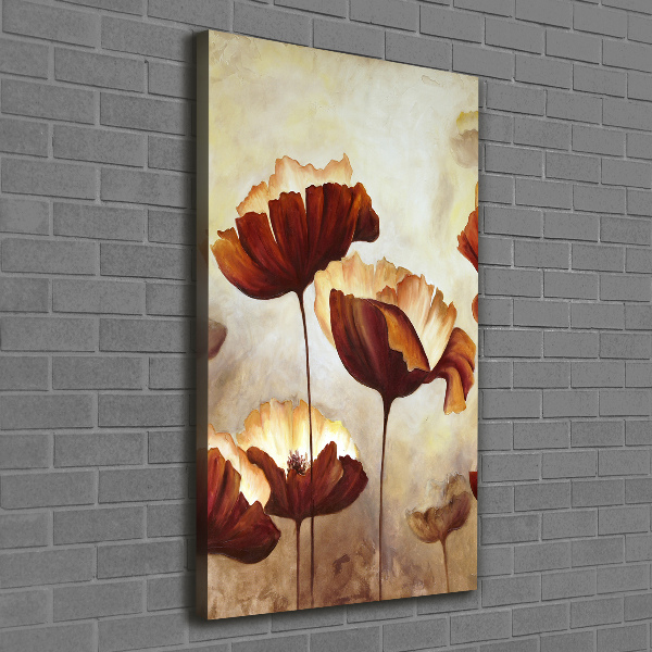 Canvas wall art Field poppies