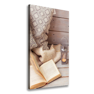 Canvas wall art Relax by the book