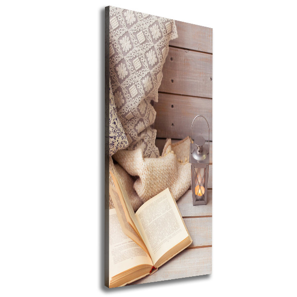 Canvas wall art Relax by the book