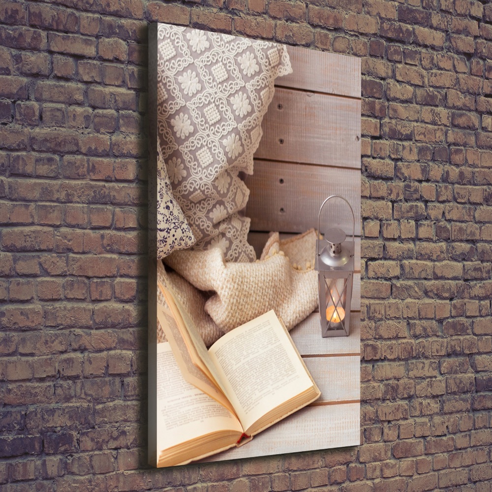 Canvas wall art Relax by the book