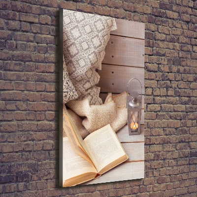 Canvas wall art Relax by the book