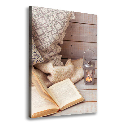 Canvas wall art Relax by the book