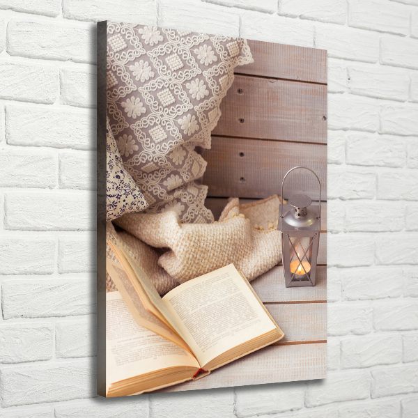 Canvas wall art Relax by the book