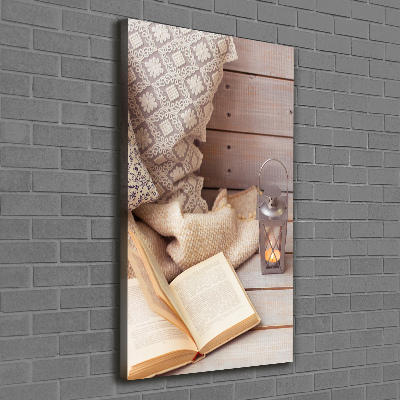 Canvas wall art Relax by the book